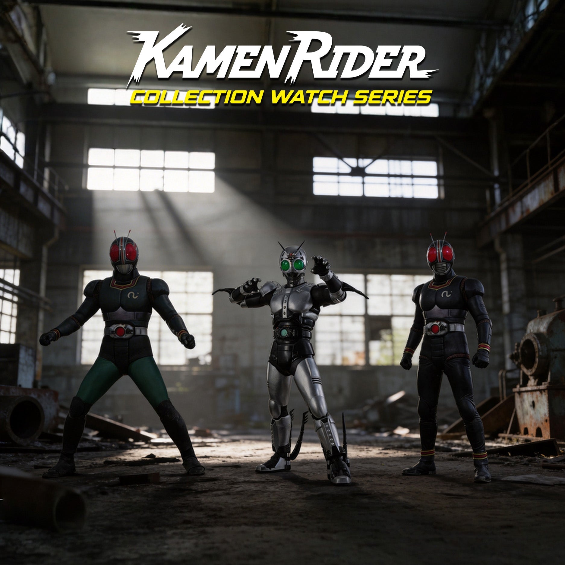 Kamen Rider Digital Watches - Rider-Inspired Collection