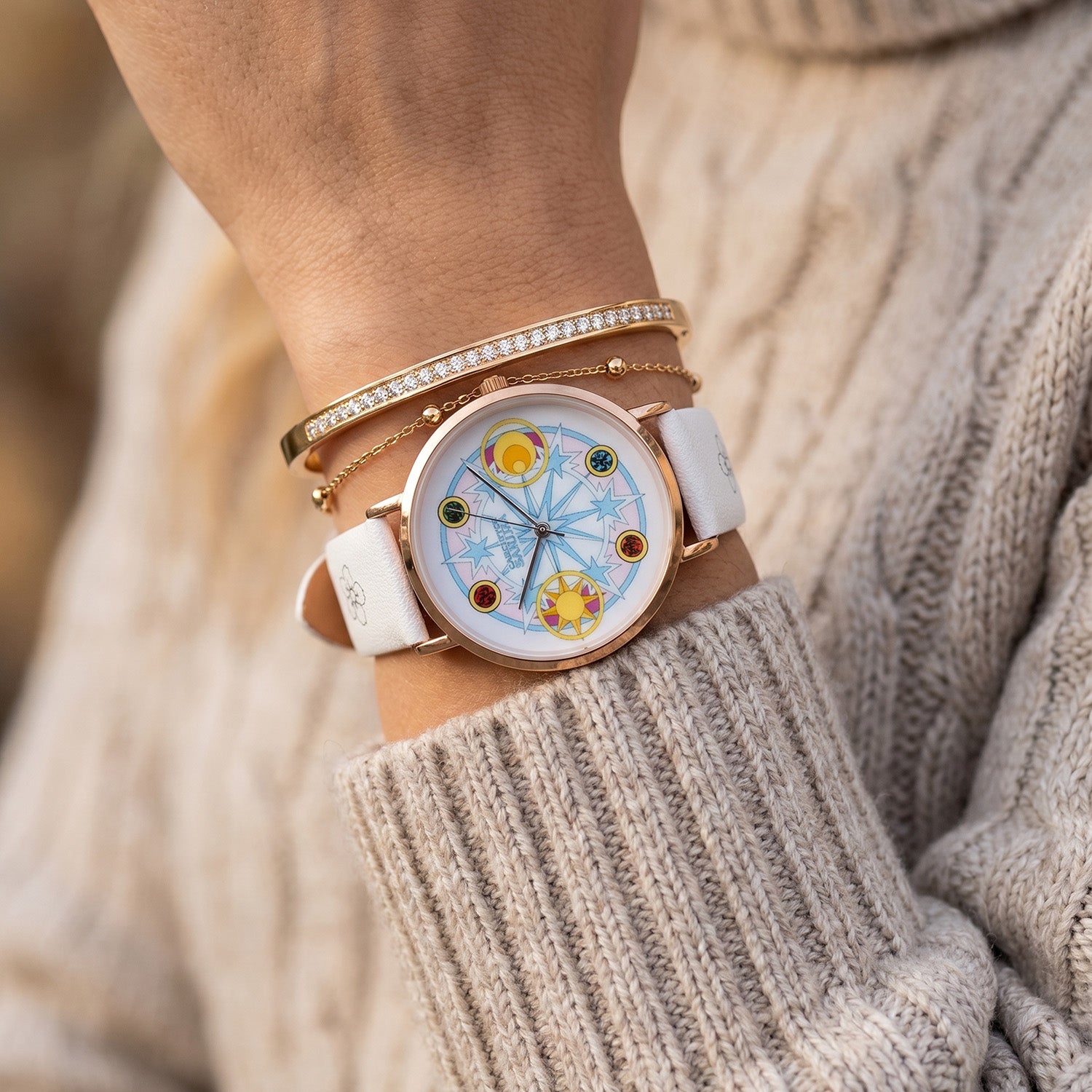 CARDCAPTOR SAKURA Limited Edition Watch on wrist INP-CCS-02