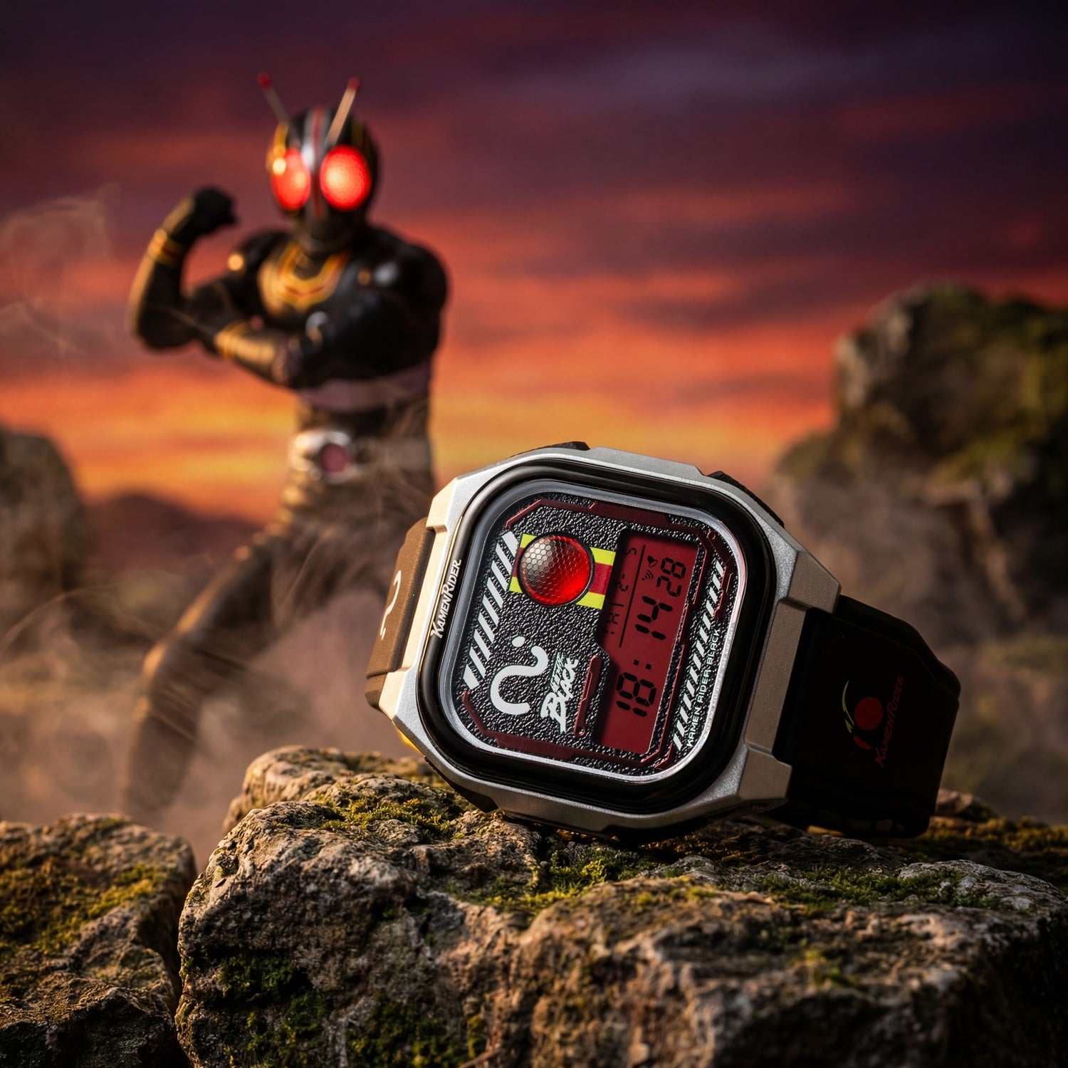 Infantry x kamen rider digital watch black INP-KR-SP1-SET-C