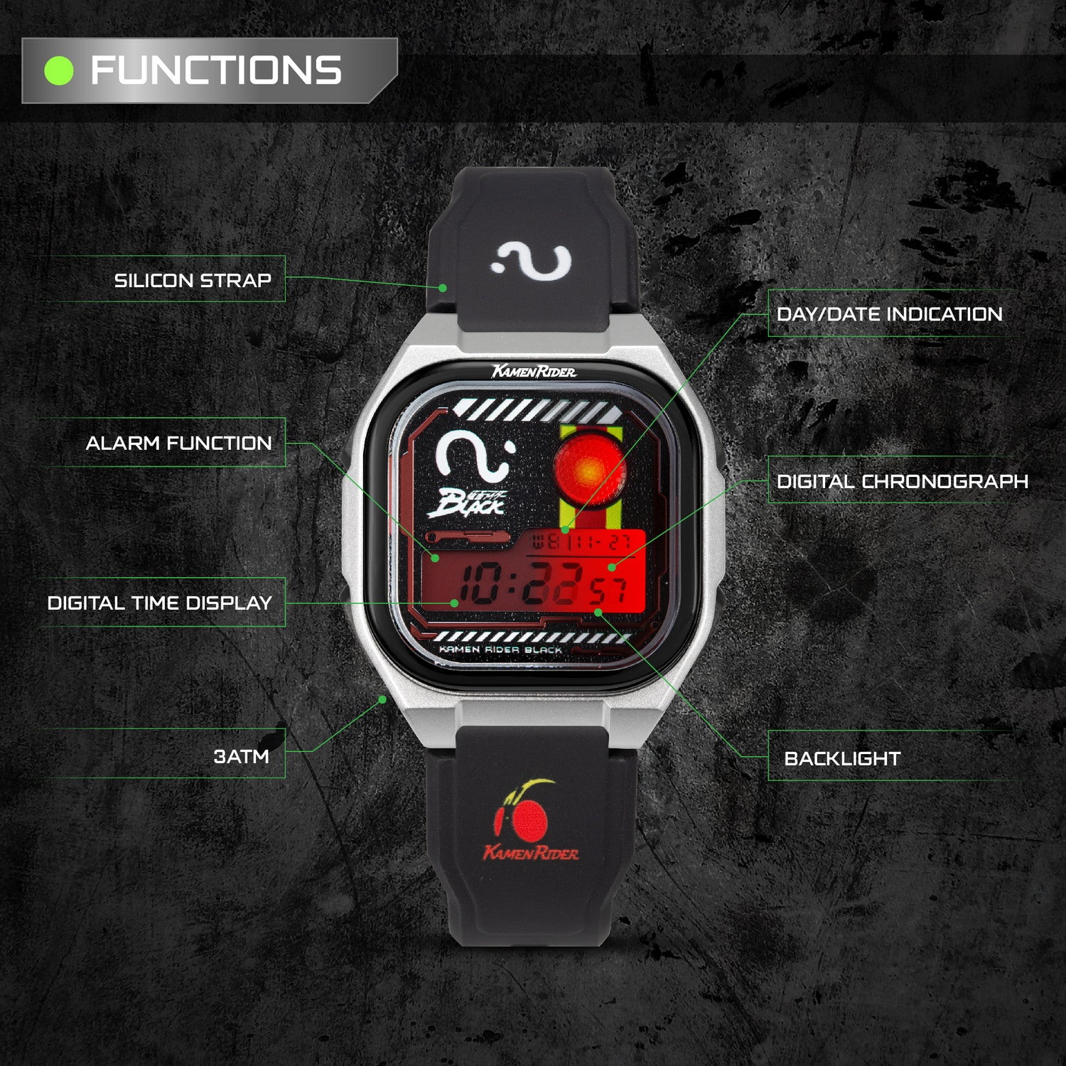 KAMEN RIDER watch fuction