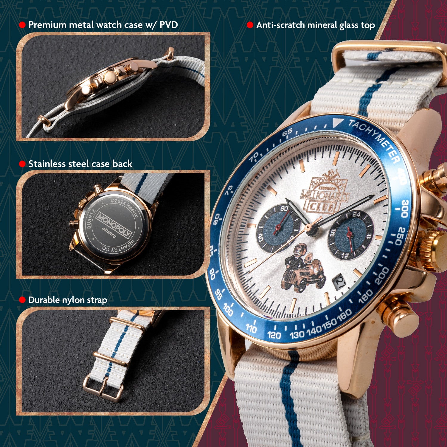 infantry x monopoly watch  material INP-MP2-06