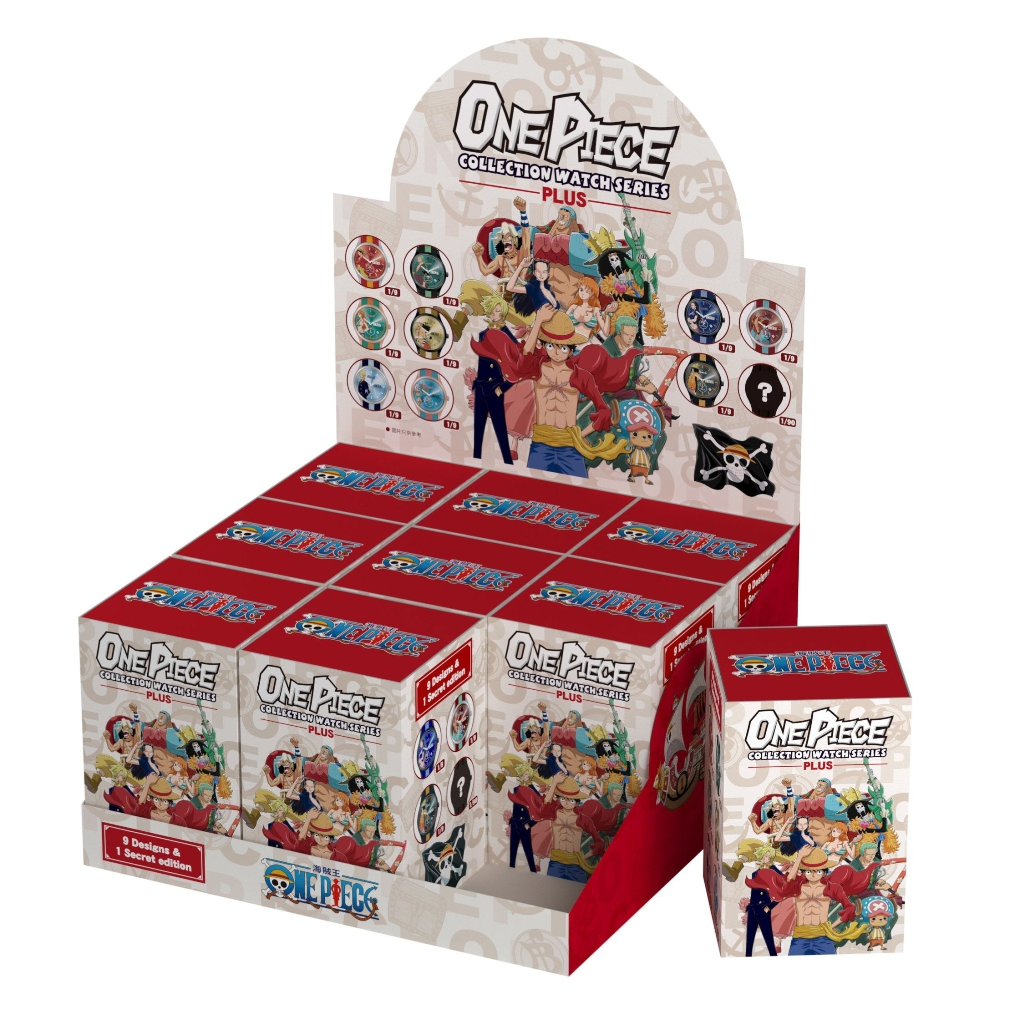 infantry x one piece blind box watch INP-OP-PLUS-set