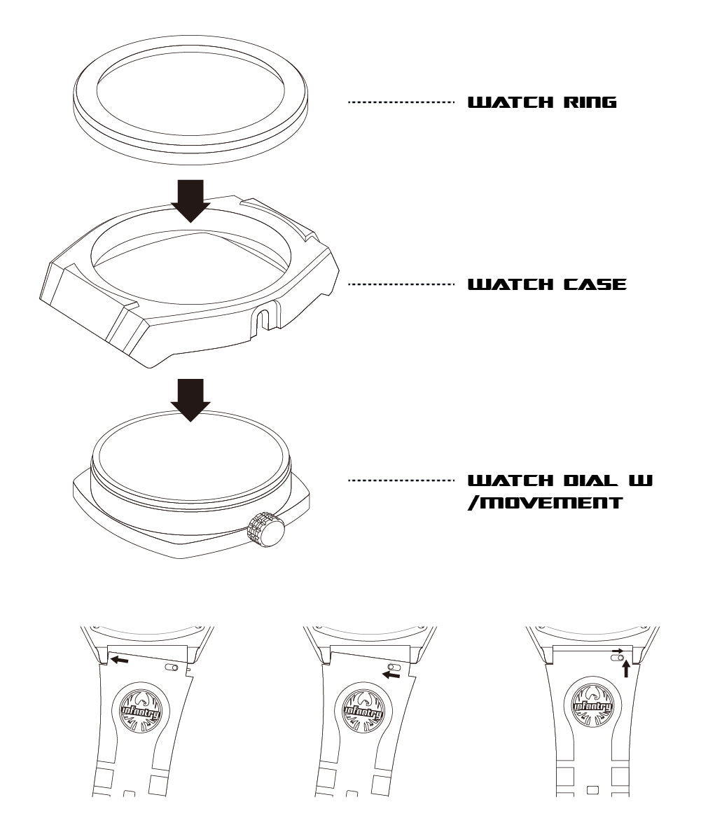 infantry x transformers modular mechanical watch instruction
