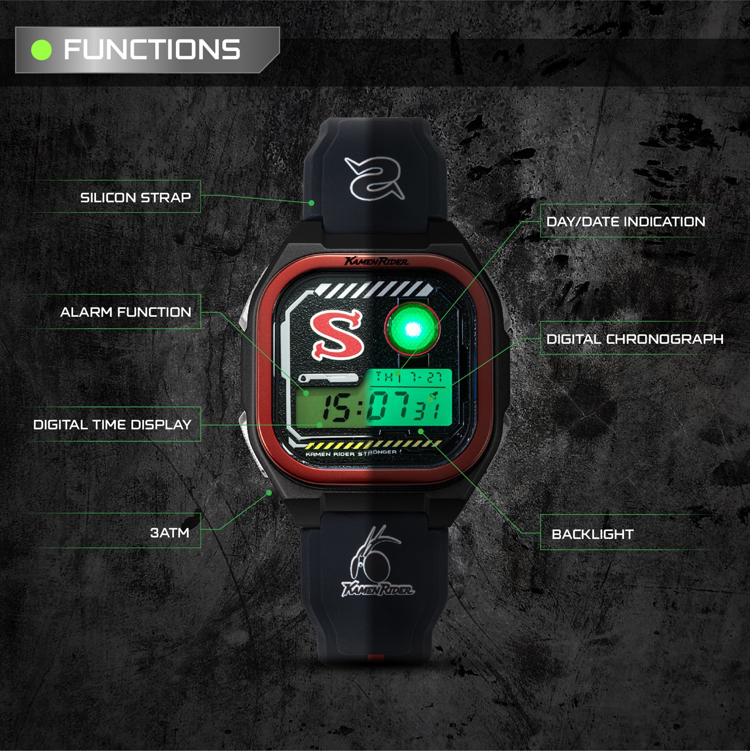 kamen rider digital watch vol.3 function INP-KR3