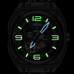 macross robotech modular mechanical watch black MOD42-MAC-SET-BLK-04