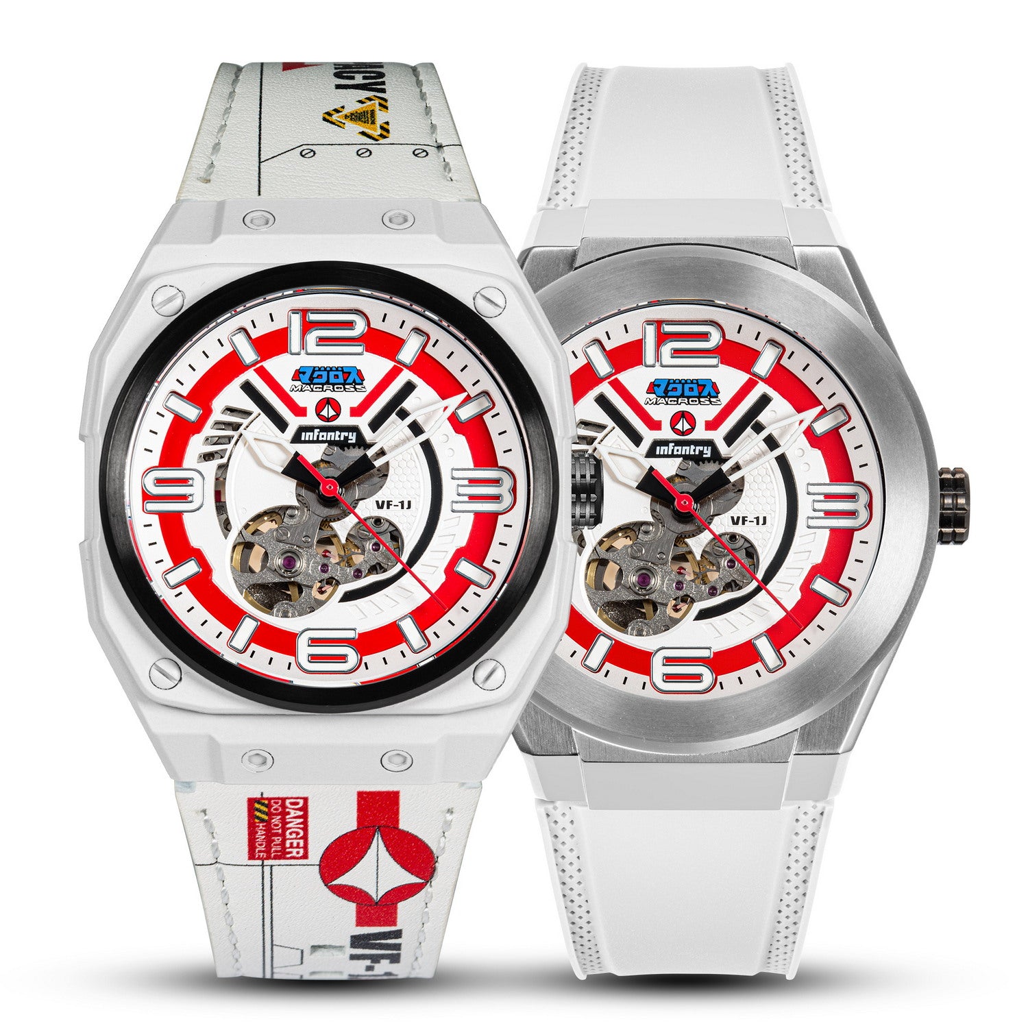 macross robotech modular mechanical watch red MOD42-MAC-SET-R-01