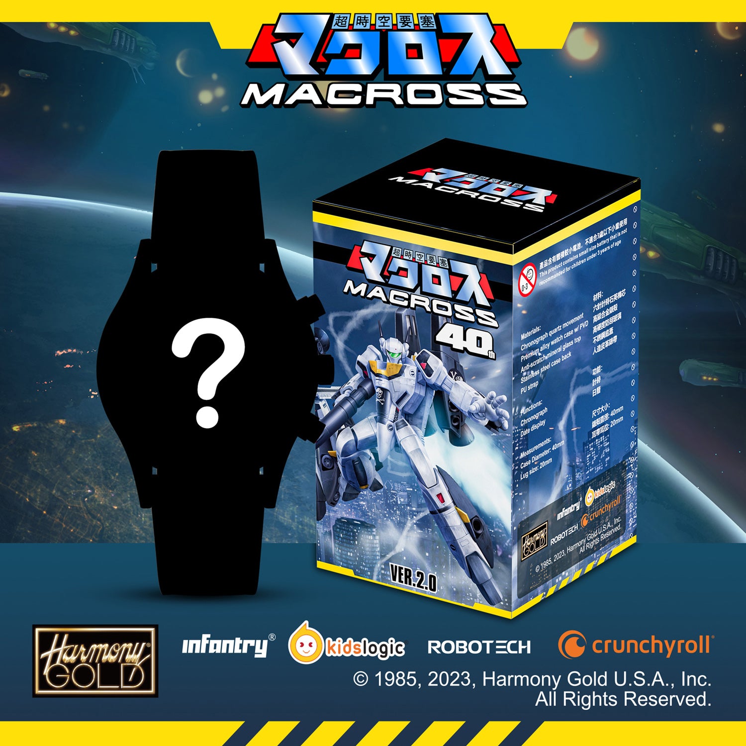 A mystery box product listing for the Macross 40 Ver.2.
