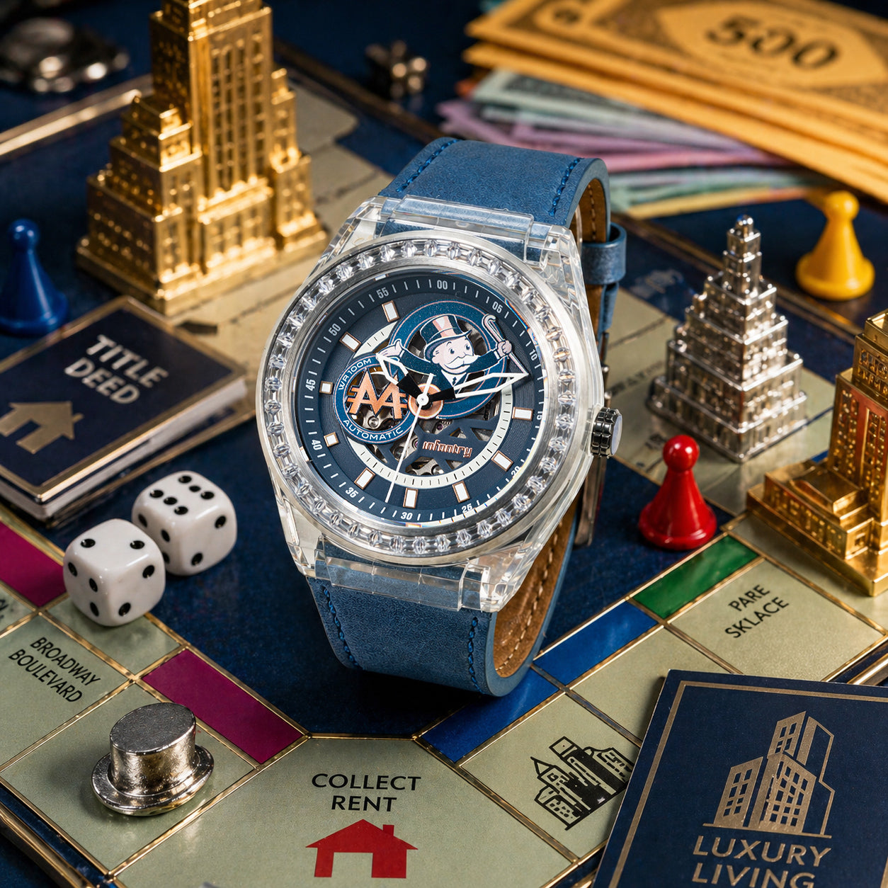 monoply modular automation mechanical watch display MOD44-MP-01-03
