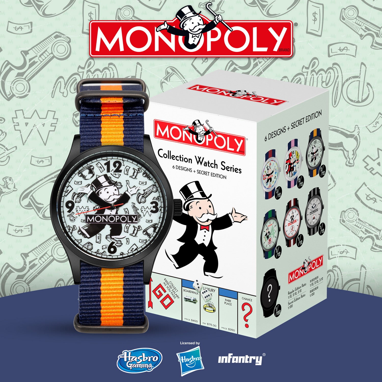 monopoly blind box watch INP-MP-01-03