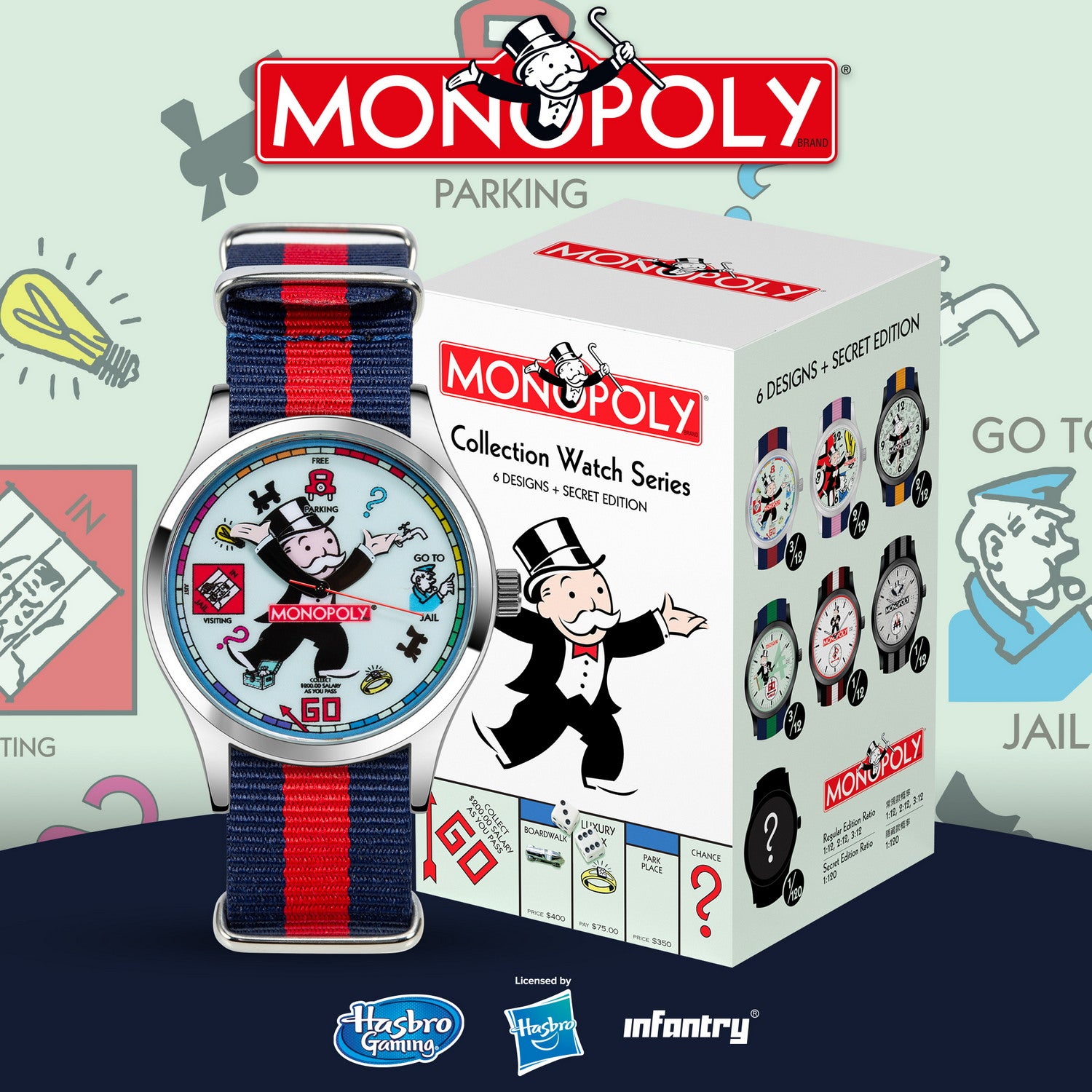 monopoly blind box watch INP-MP-01-06