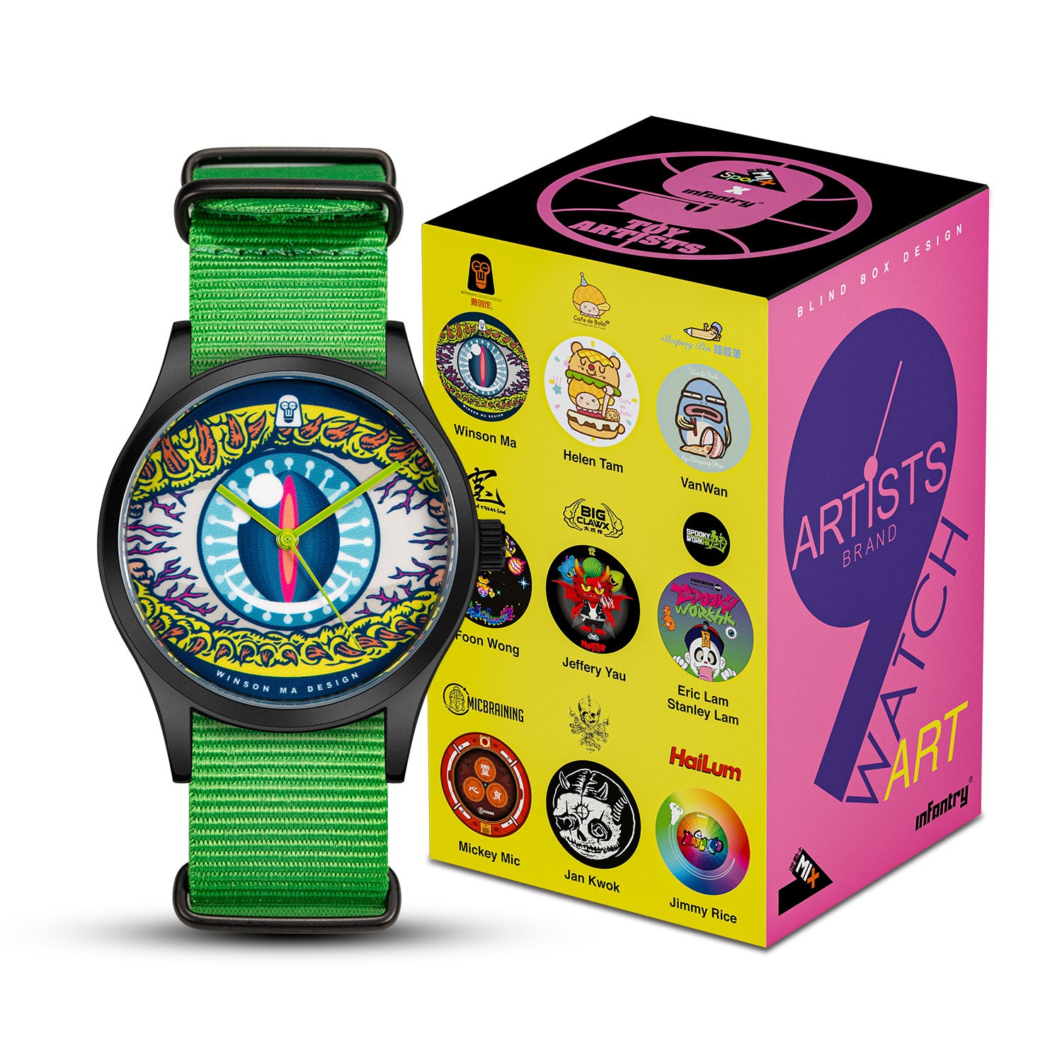 monster watch 9 designer  INP-9D-01