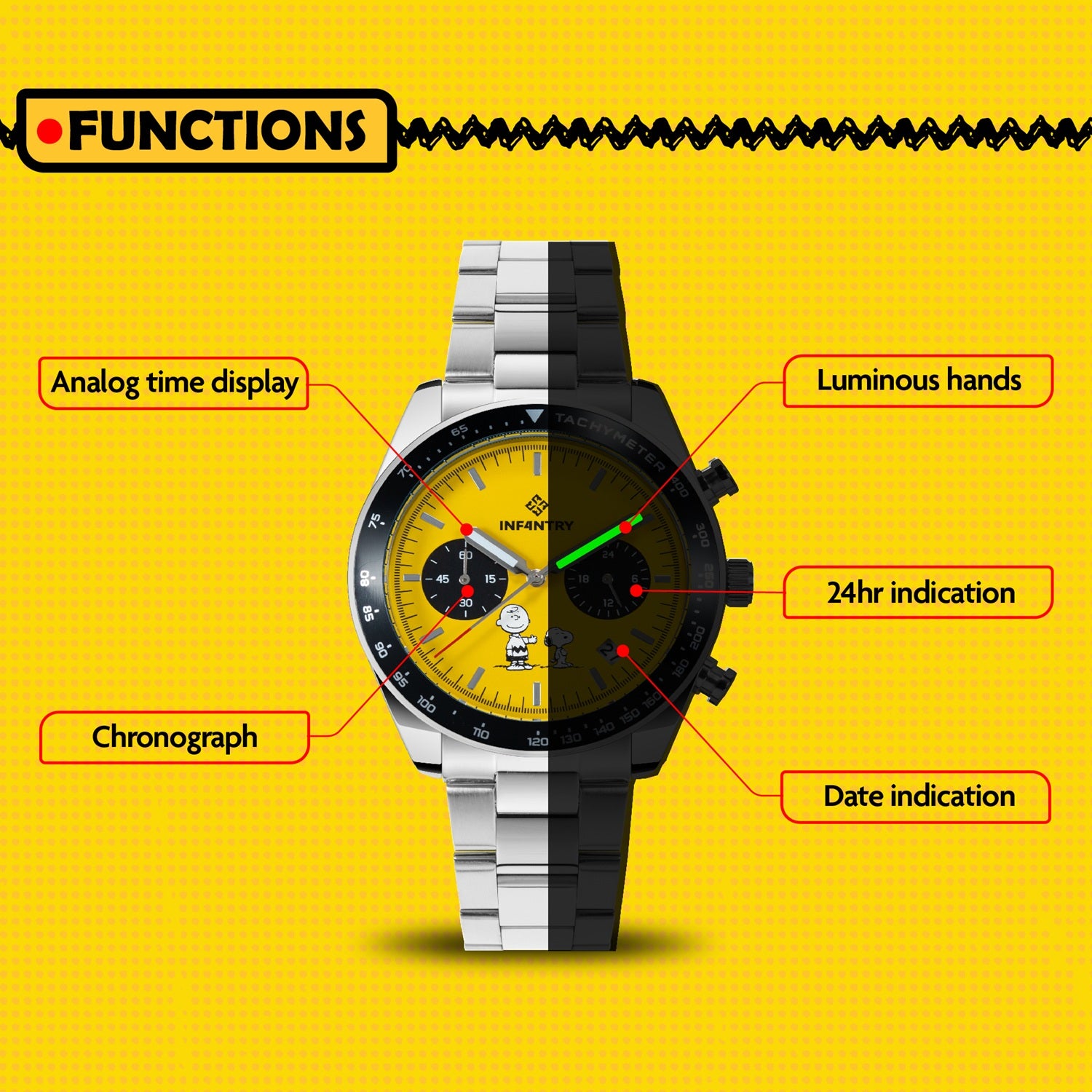 peanut snoopy watch function INP-SP5-05