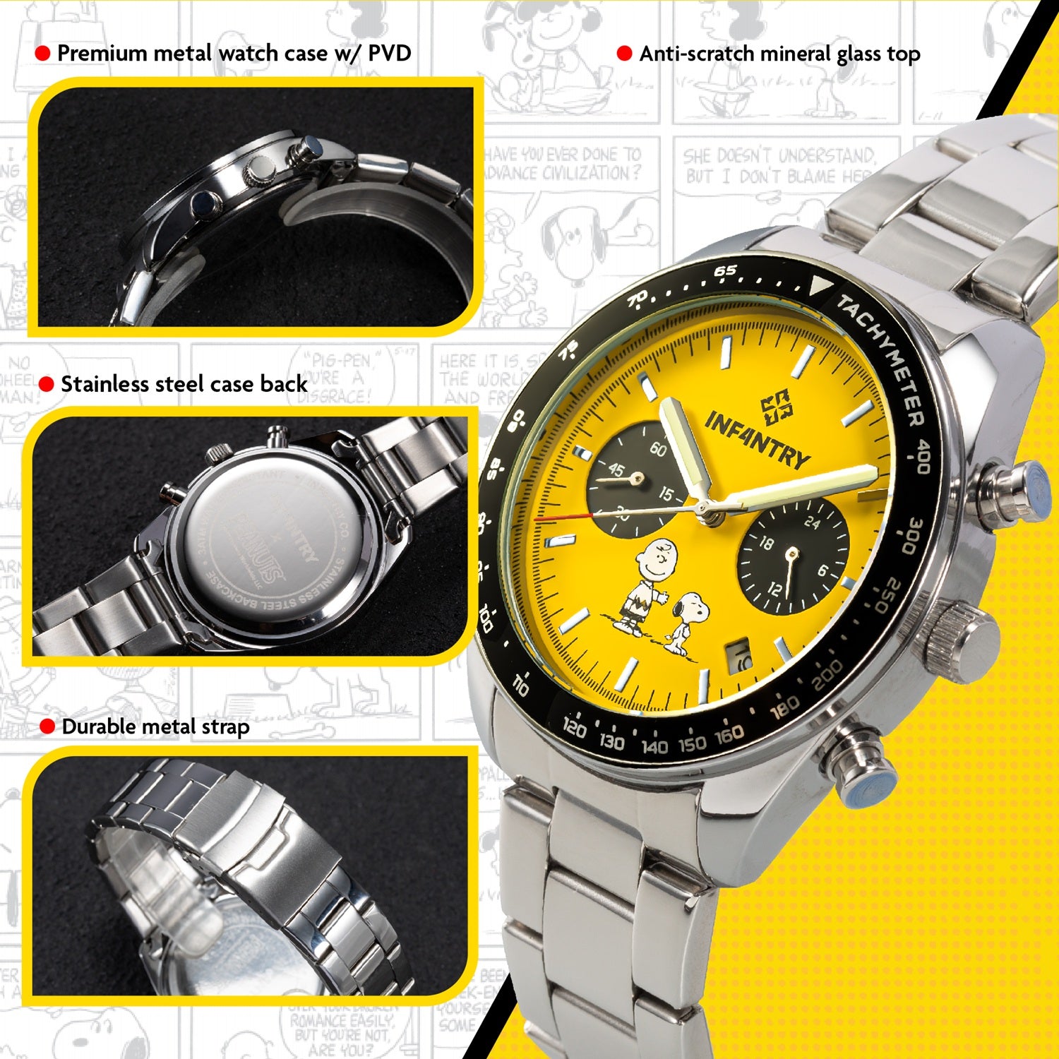 peanut snoopy watch material INP-SP5-05