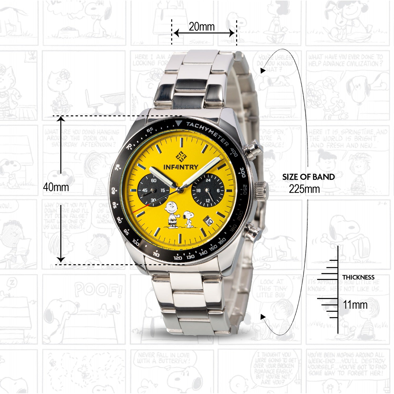 peanut snoopy watch size INP-SP5-05