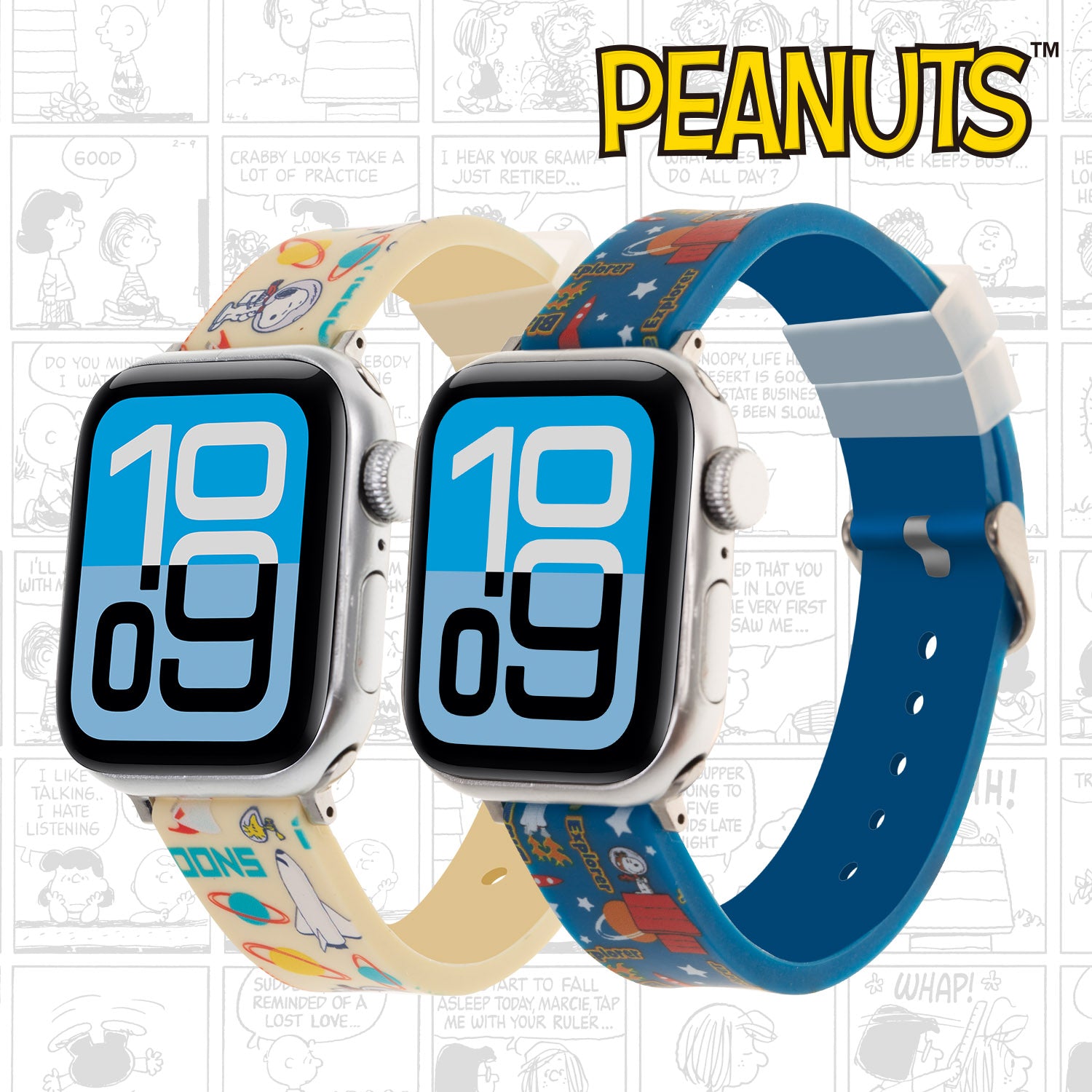 peanuts snoopy silicone watch strap for apple watch 42 INP-SP-LTE-STP