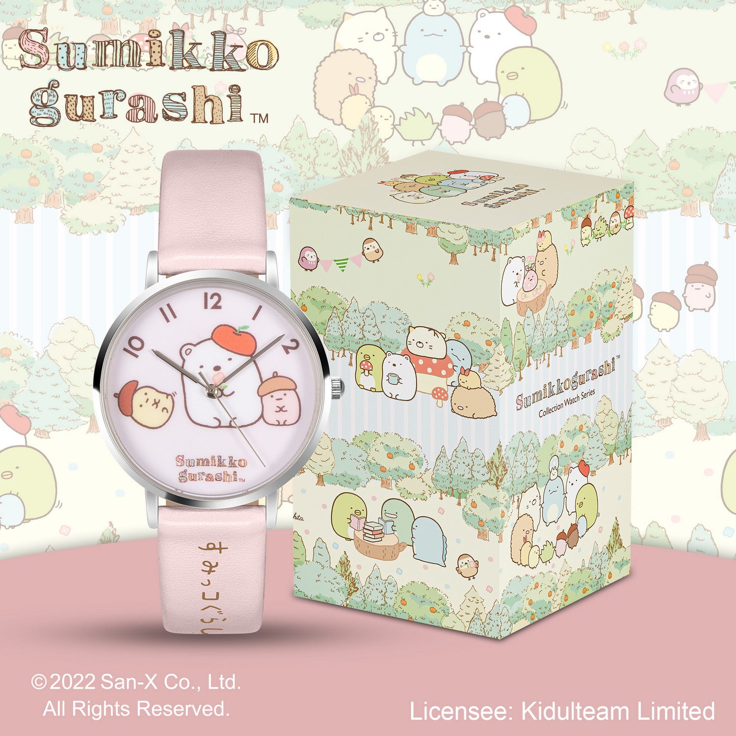 sumikko gurashi watch pink INP-SG-07