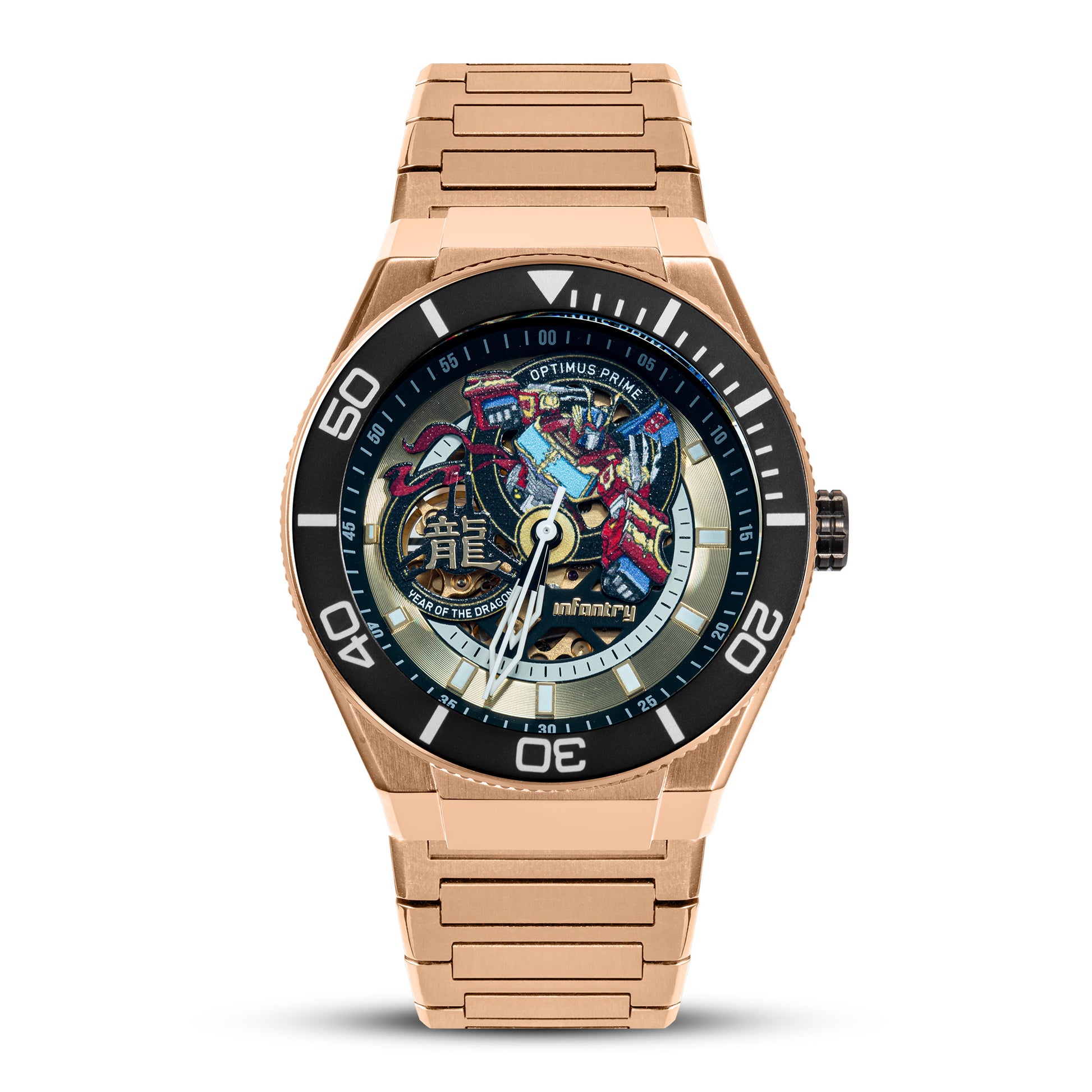 transformer watch modular power of gragon rosegold MOD44-TF-GD-1