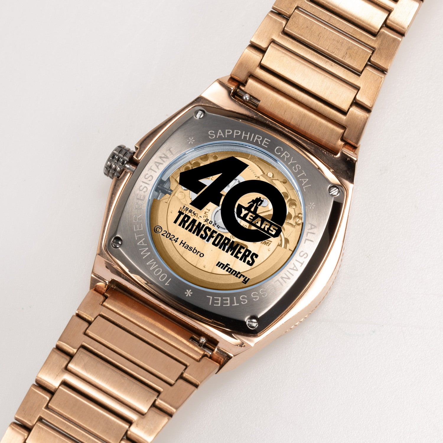 transformer watch modular power of gragon rosegold MOD44-TF-GD-2