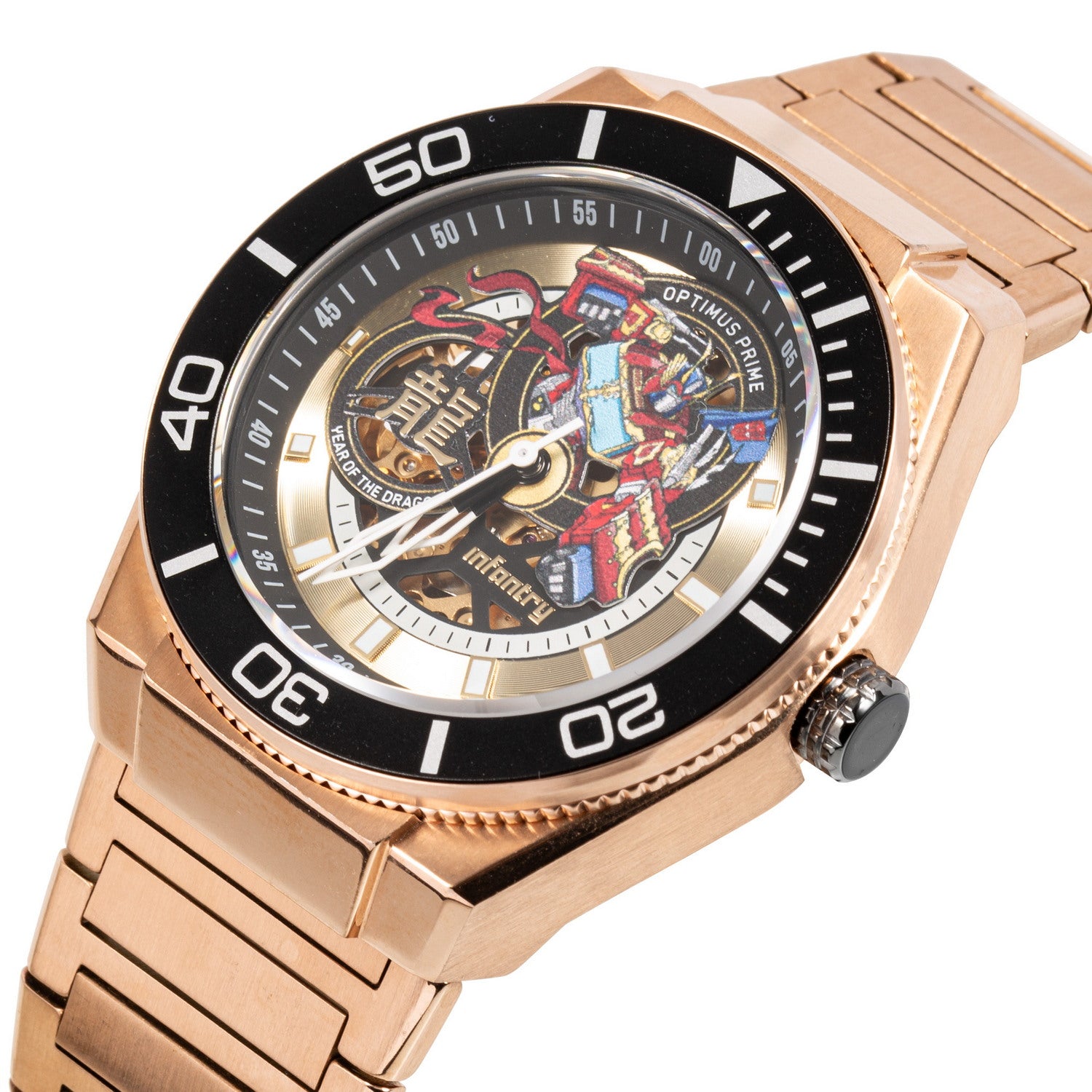 transformer watch modular power of gragon rosegold MOD44-TF-GD-3