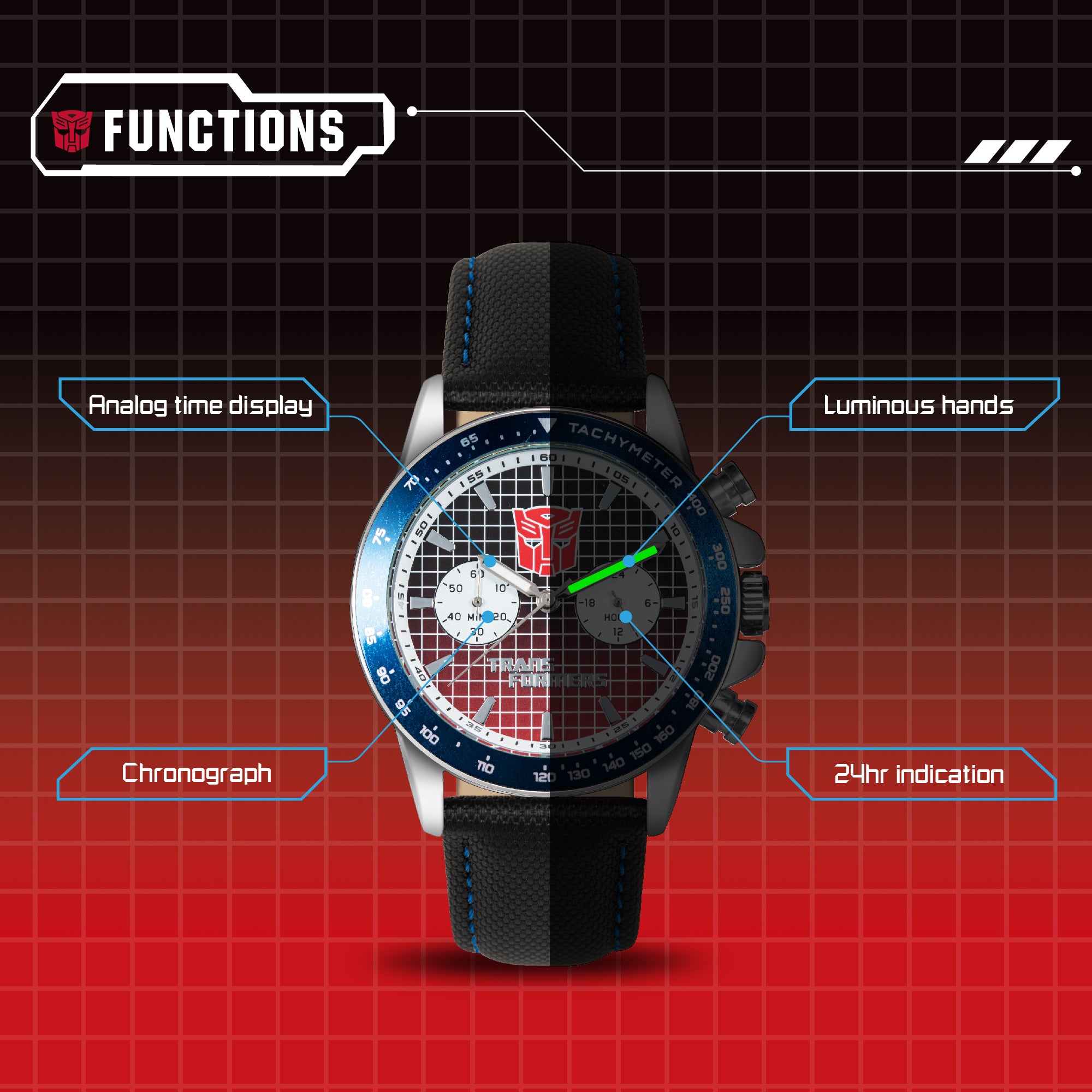 transformers watch fuction INP-TF-01