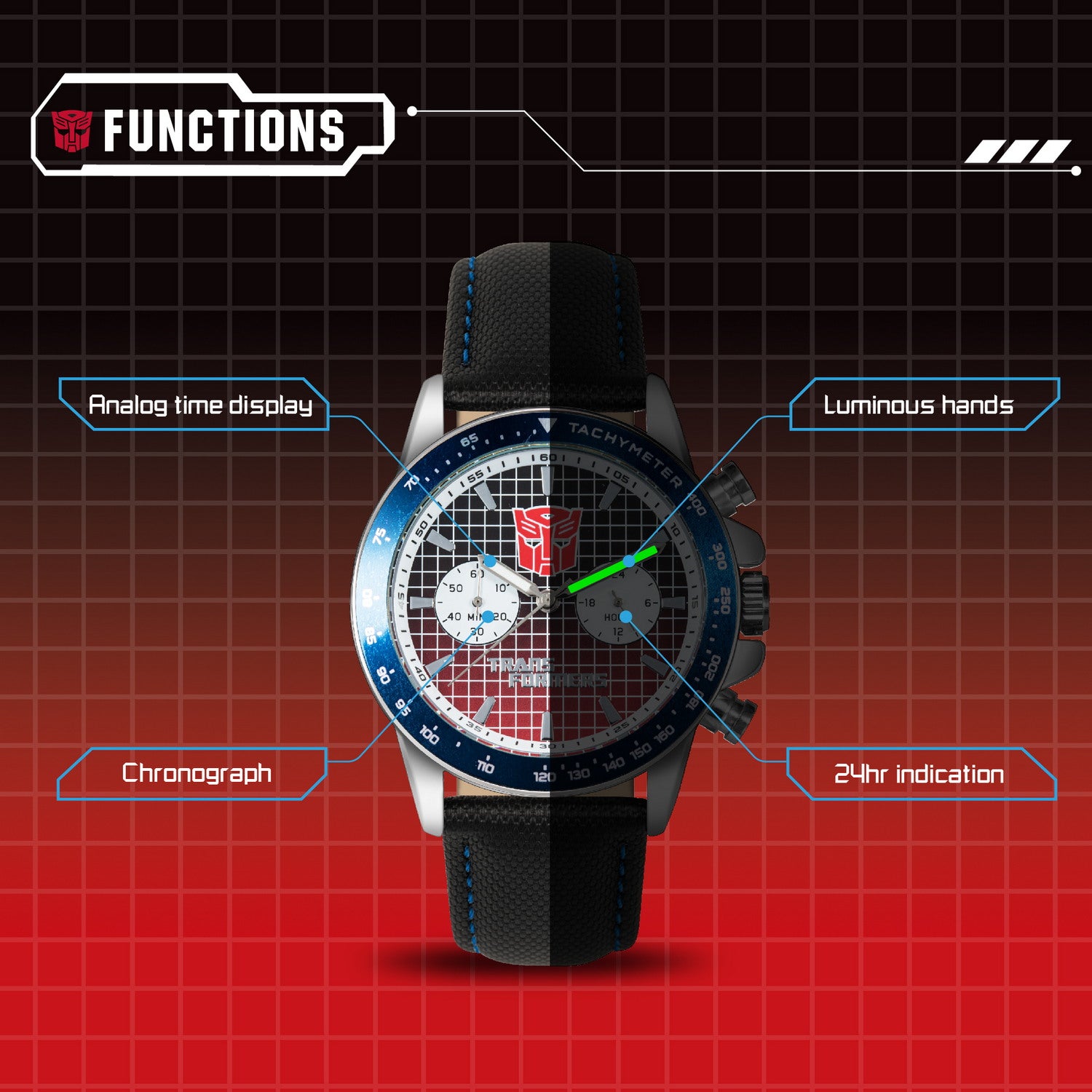 transformers watch fuction INP-TF-01