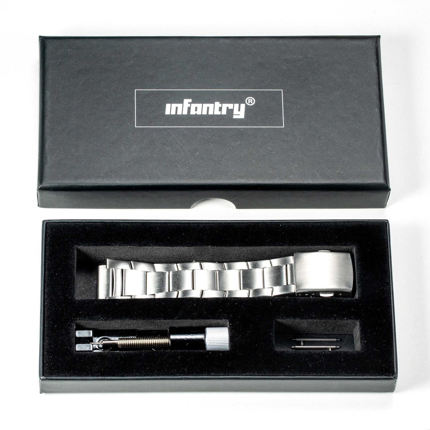 upgrade stainless steel strap black fitting the full Kamen Rider Watch series INP-KR-STP-BK-04